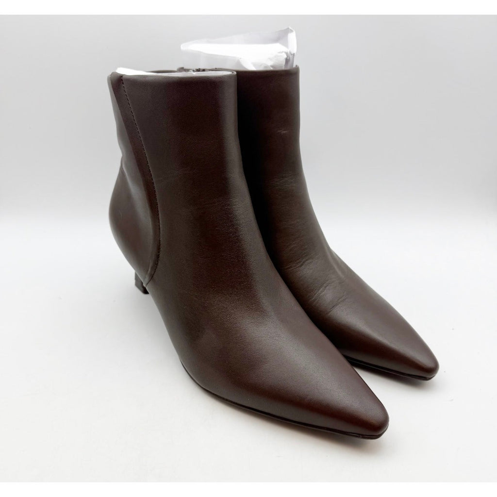NATURALIZER Womens Deesha Ankle Booties Size 8 EU 38 Brown Leather Heels NIB