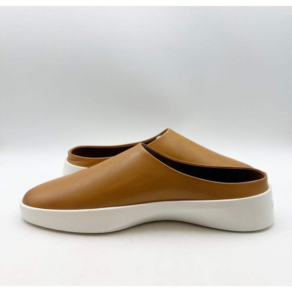 WOLF & SHEPHERD Cruise Mule Slip On Shoes Mens 8 Womens 10 Honey Brown NIB