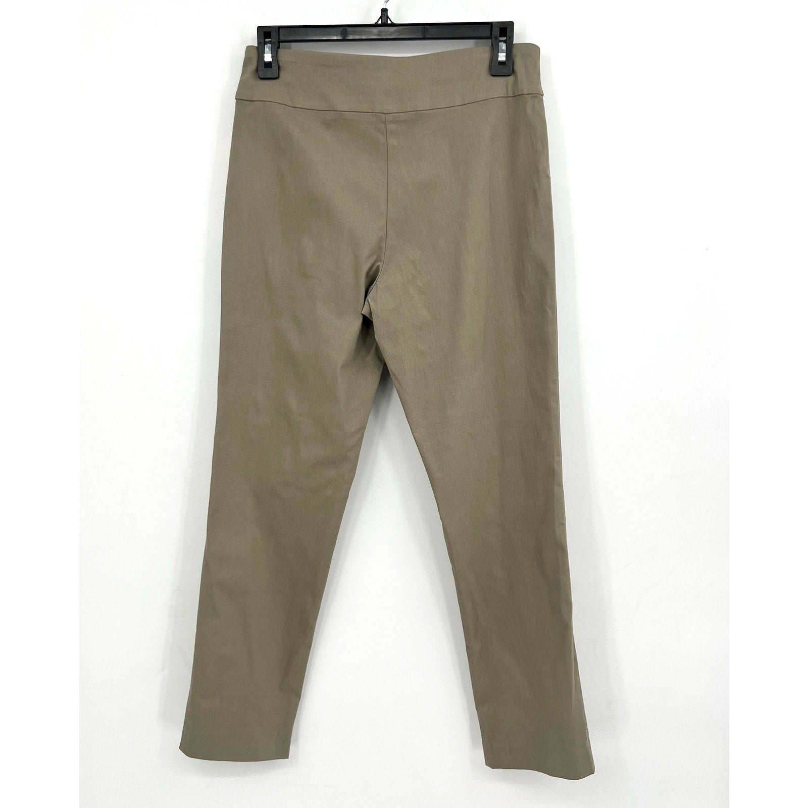 KRAZY LARRY Women's Pull-On Ankle Pants Size 4 Taupe High Rise Stretch NWT