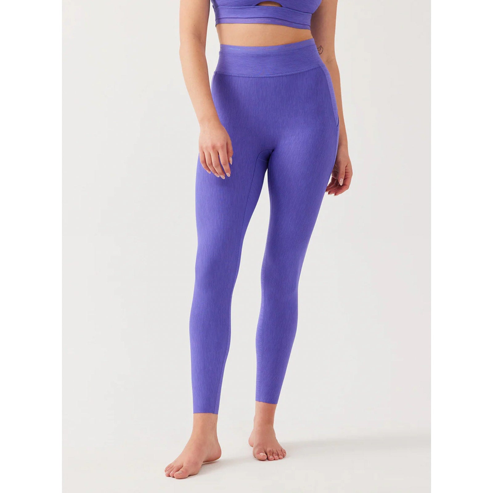 OUTDOOR VOICES TechSweat Thrive 7/8 Leggings Small Violet Purple High Waist NWT
