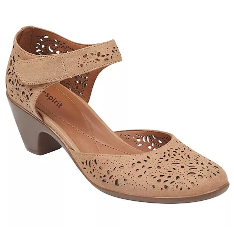 Easy Spirit Womens Cindie Pumps Size 7 Wide Tan Beige Leather NWOB