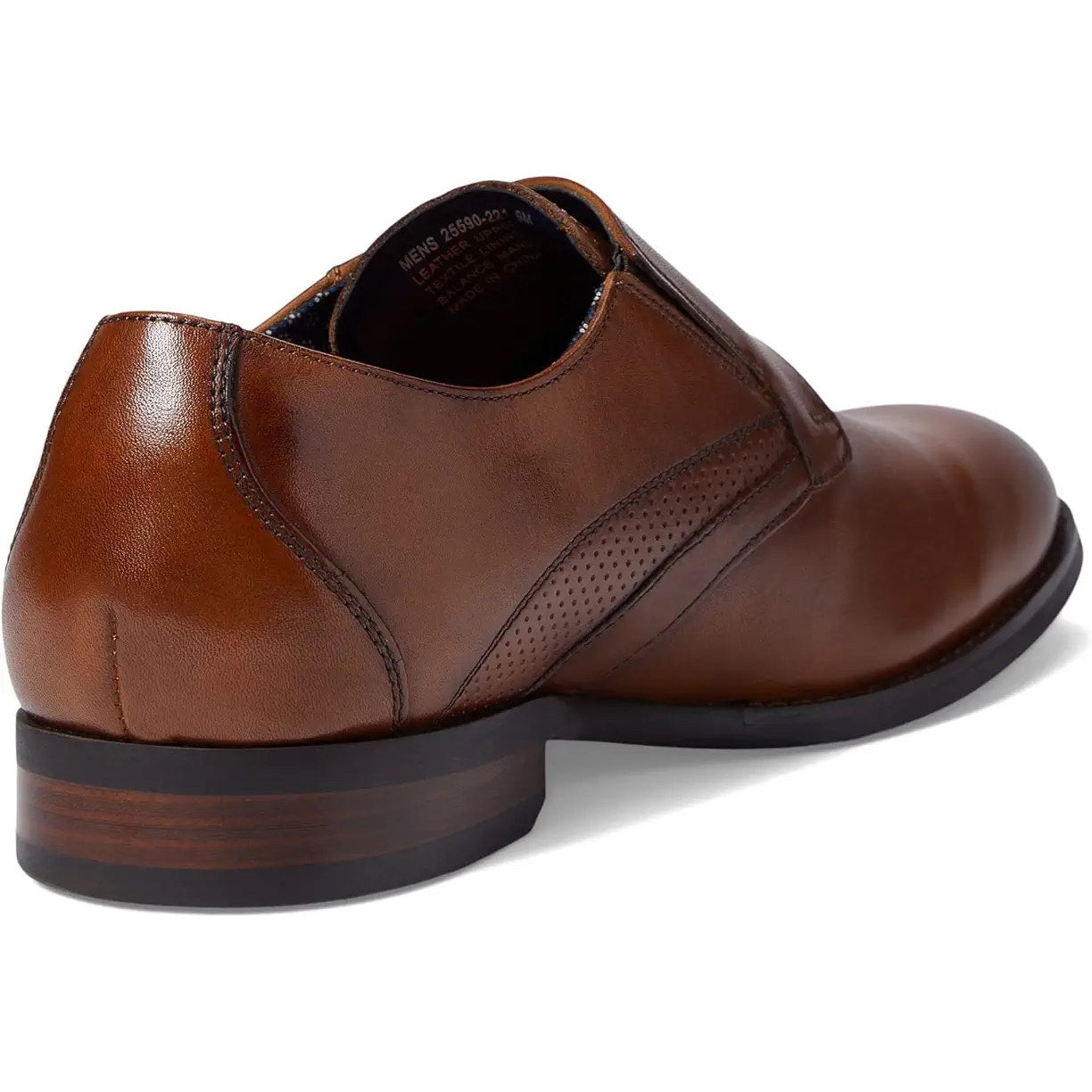 Stacy Adams Mens Karcher Monk Strap Dress Shoes US 9 M Brown Leather NIB