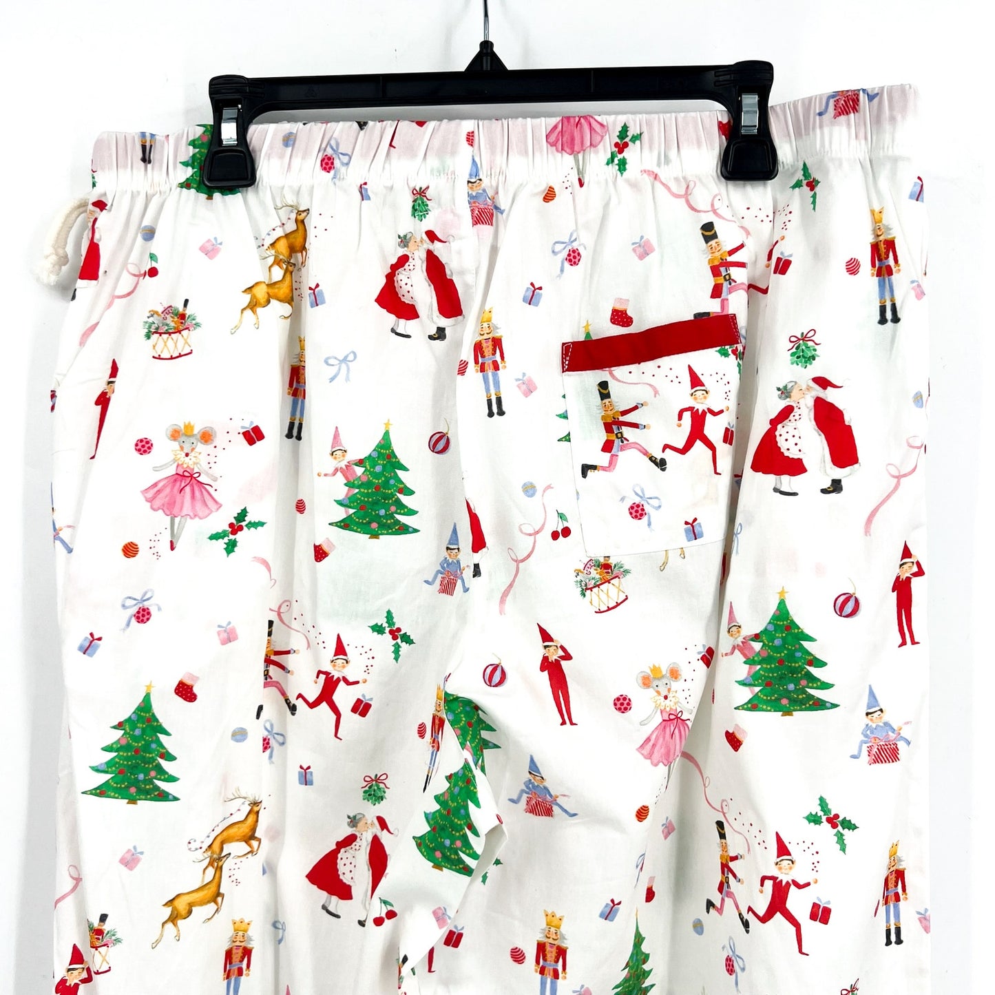 SANT AND ABEL X KATHY HILTON Christmas Magic Cotton Pajamas Set XL White NWT