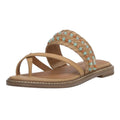 Lucky Brand Womens Kaykey Sandals US 8.5 M Light Beige Leather NWOB