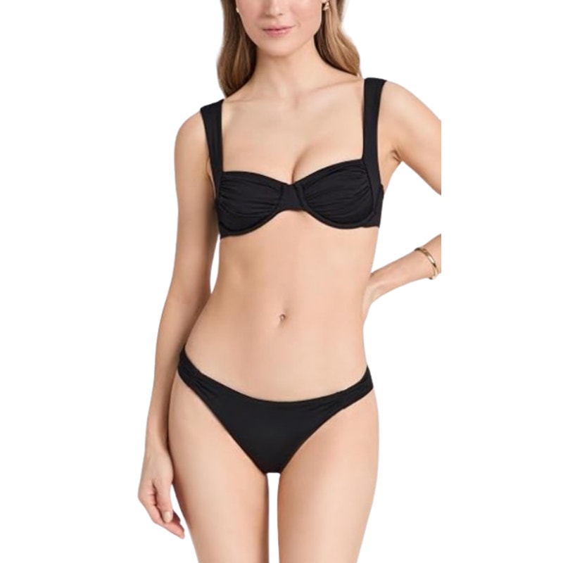 L*SPACE Women's Stella and Rocky Bikini Set Small Black Adjustable NWT