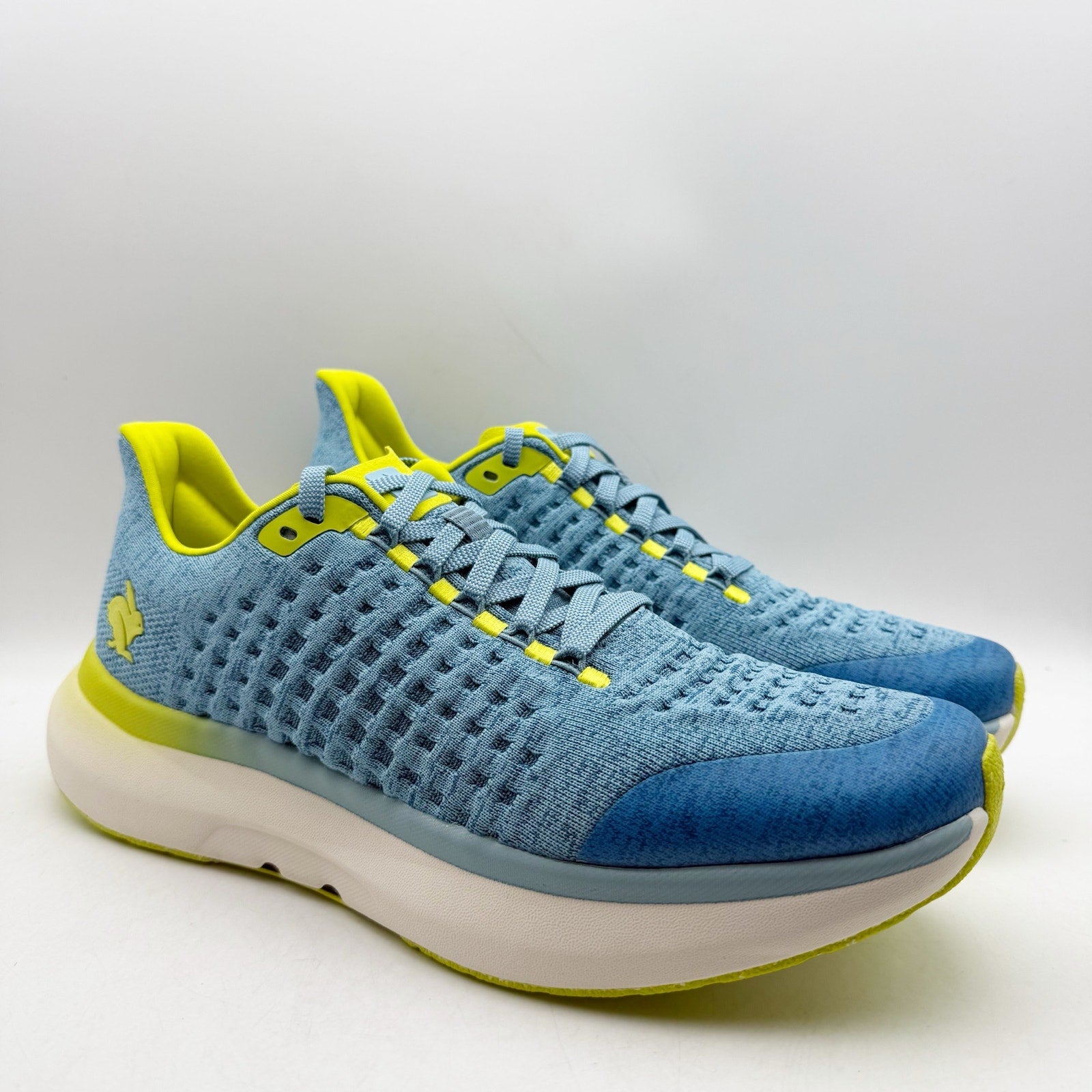 Rabbit Mens Dream Chaser Running Shoes US 12 Blue Yellow Athletic Sneakers NIB