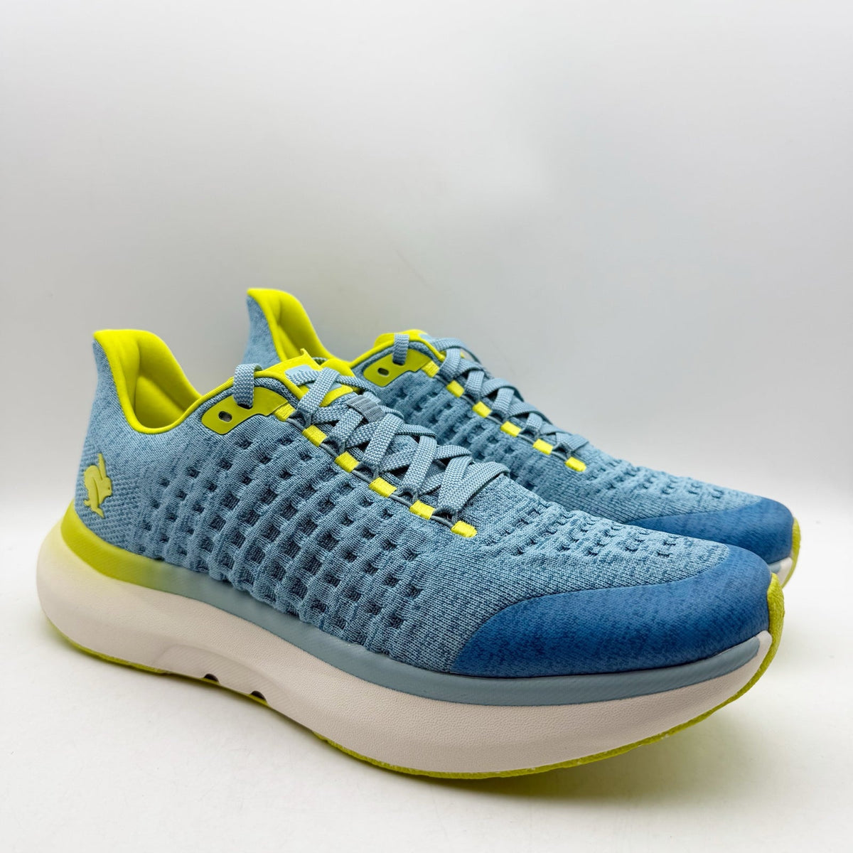 Rabbit Mens Dream Chaser Running Shoes Size 12 Blue Yellow Athletic Sneakers NIB
