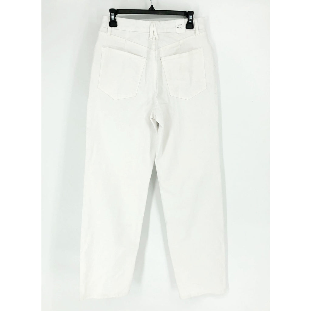 GOOD AMERICAN Good 90s Straight Jeans 27x31 US 4 White Denim High Rise NWT