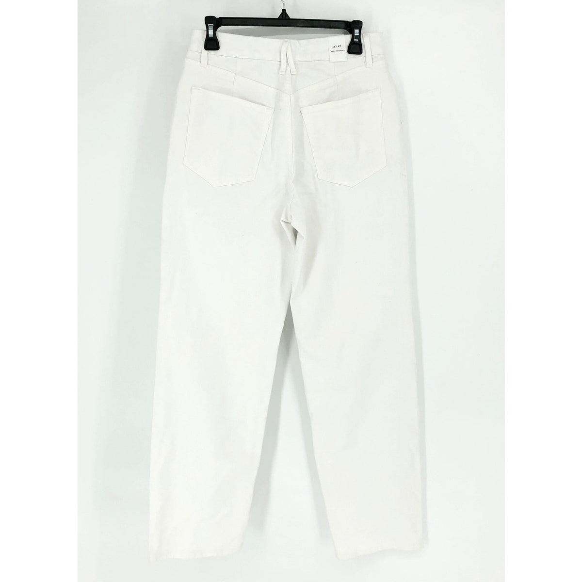 GOOD AMERICAN Good 90s Straight Jeans 27x31 US 4 White Denim High Rise NWT