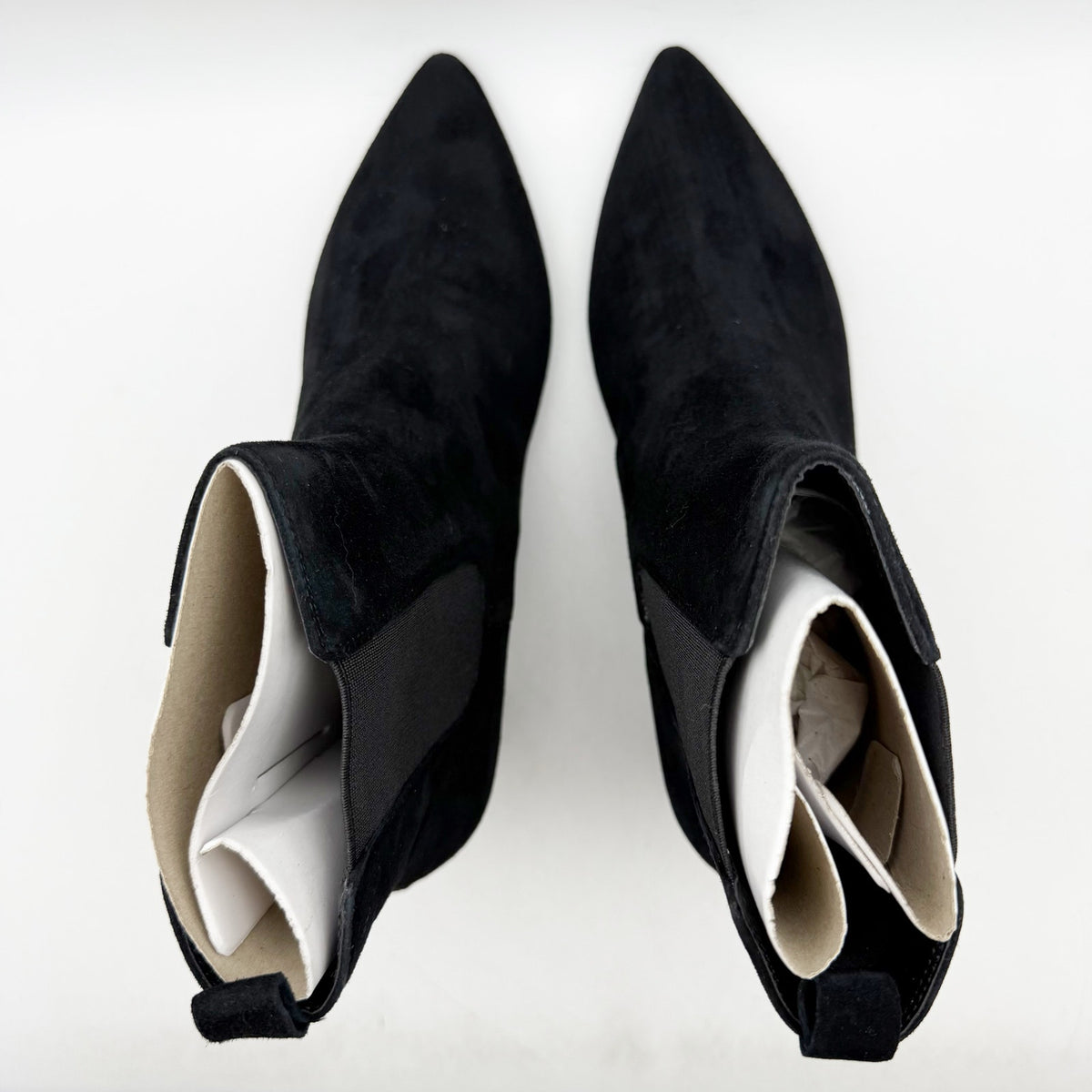 Dune London Womens Obvious Ankle Bootie EU 40 US 10 Black Suede NIB