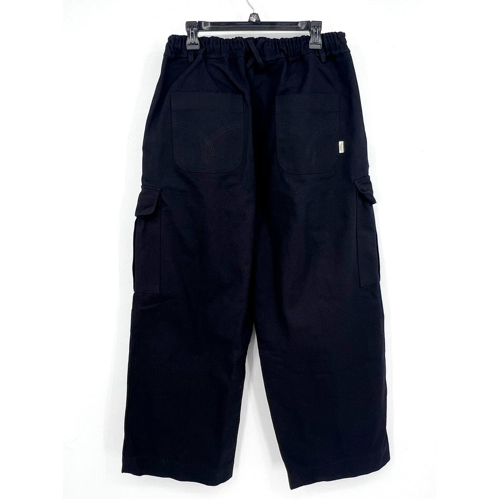 ADIDEM ASTERISKS Men's Balloon Cargo Pants Large-XXL Black Relaxed Fit NWOT