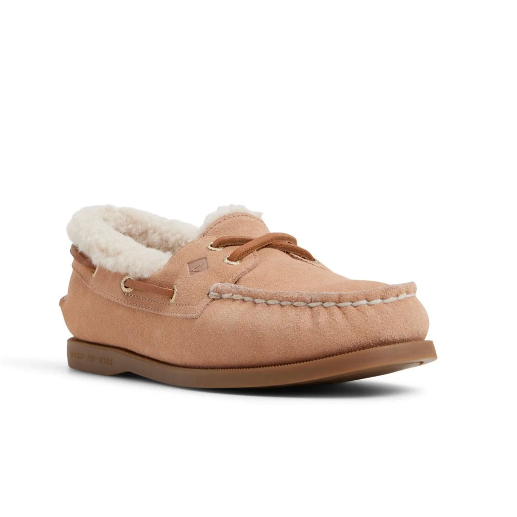 Sperry Womens Authentic Original 2 Eye Boat Shoes Size 7 EU 37.5 Tan Suede NIB