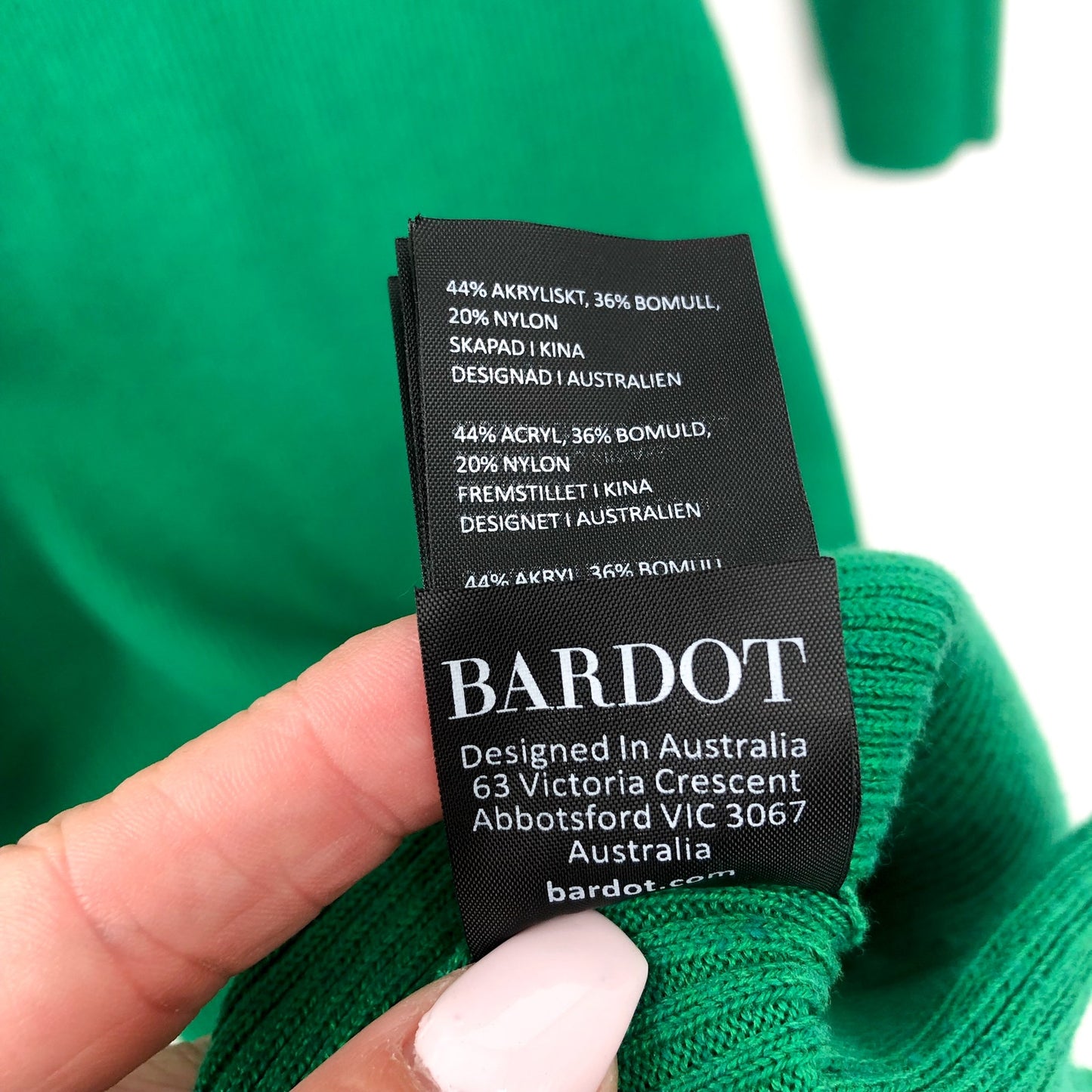 BARDOT Women's Collared Knit Dress Small US 4 Bright Green Long Sleeve NWT