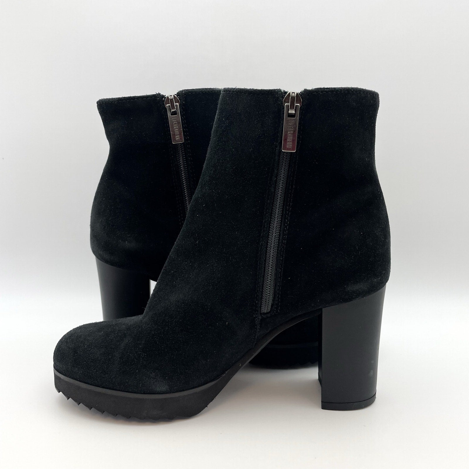 La Canadienne Womens Myranda Ankle Boot US 5 Black Suede Water-Resistant NWOB
