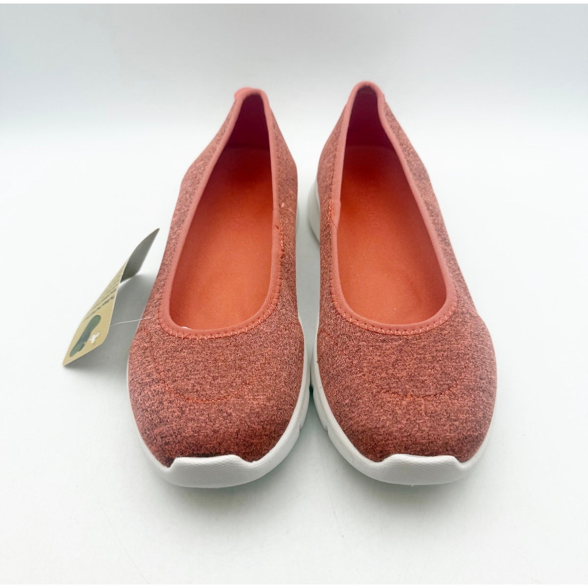 Spenco Womens Daily Stretch Jersey Slip-On Shoes Size 8 Red Terracotta NIB