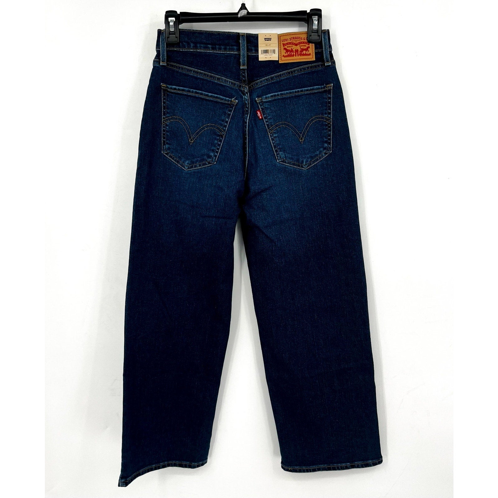 Levi's Womens High Rise Wide Leg Jeans 25x27 US 0 Blue Denim 72970-0017 NWT