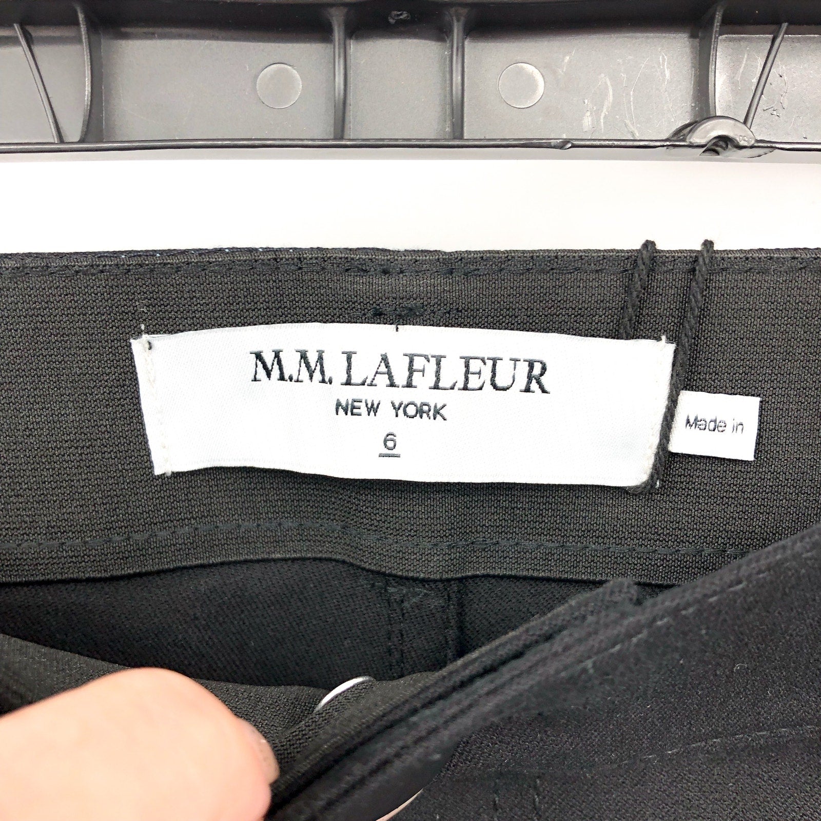 M.M LAFLEUR The Archie 1.0 Jean Size 6 Black Eco Better Than Denim NWT