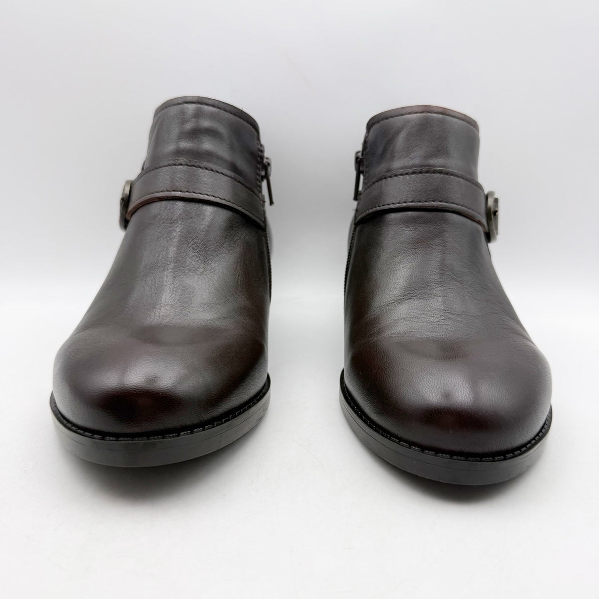 David Tate Womens Maverick Ankle Booties Size 9 Wide Brown Leather Boots NIB
