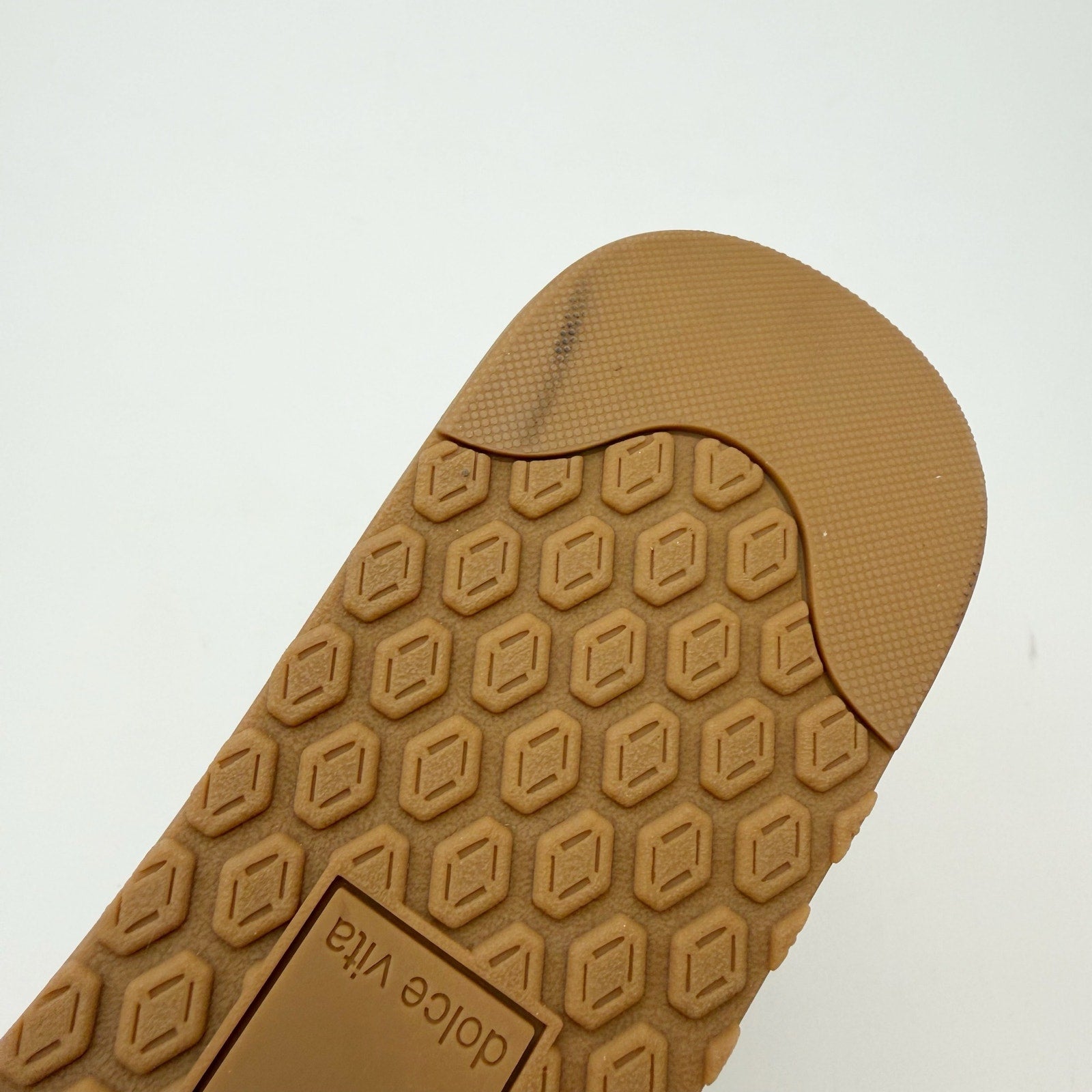 Dolce Vita Womens Jhax Casual Sneakers US 9.5 Tan Suede Slip On NIB
