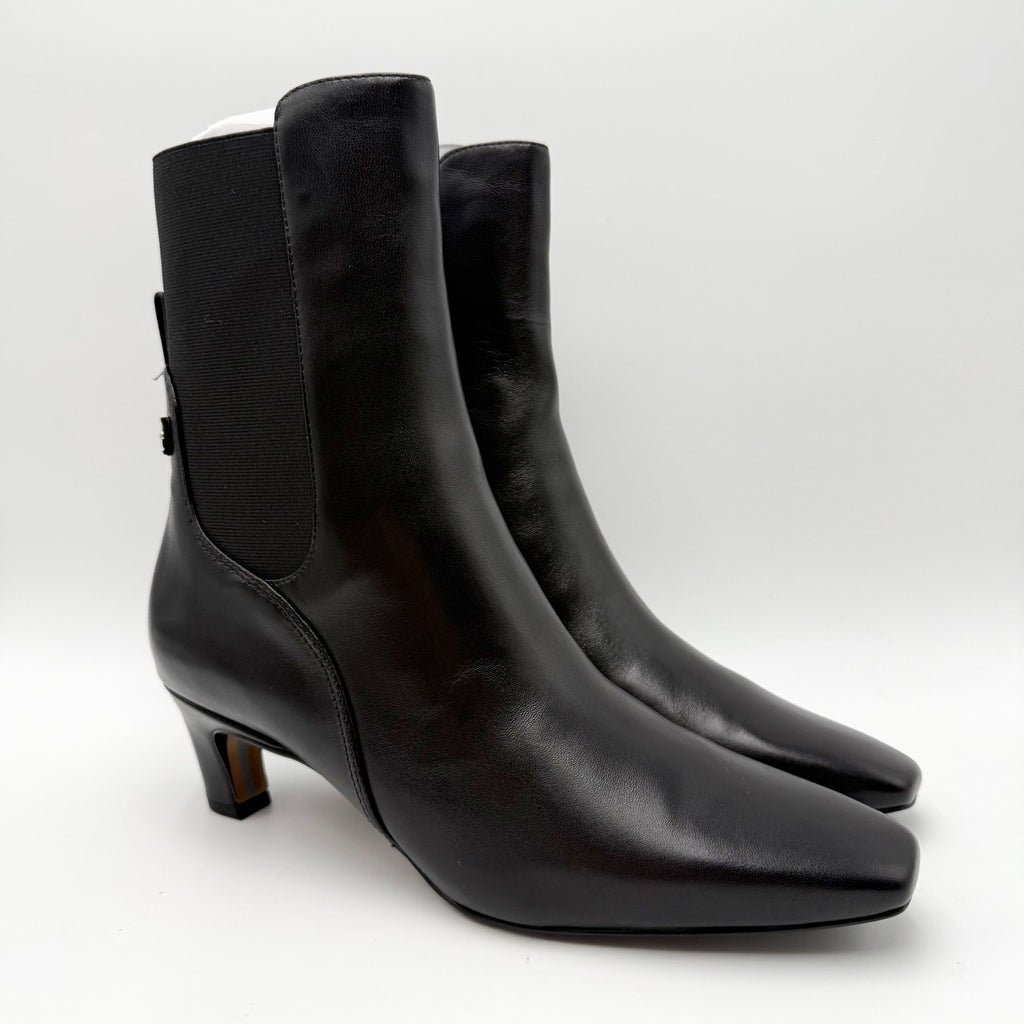 Sam Edelman Womens Margo Mid Calf Bootie Size 8 M EU 38.5 Black Leather NIB