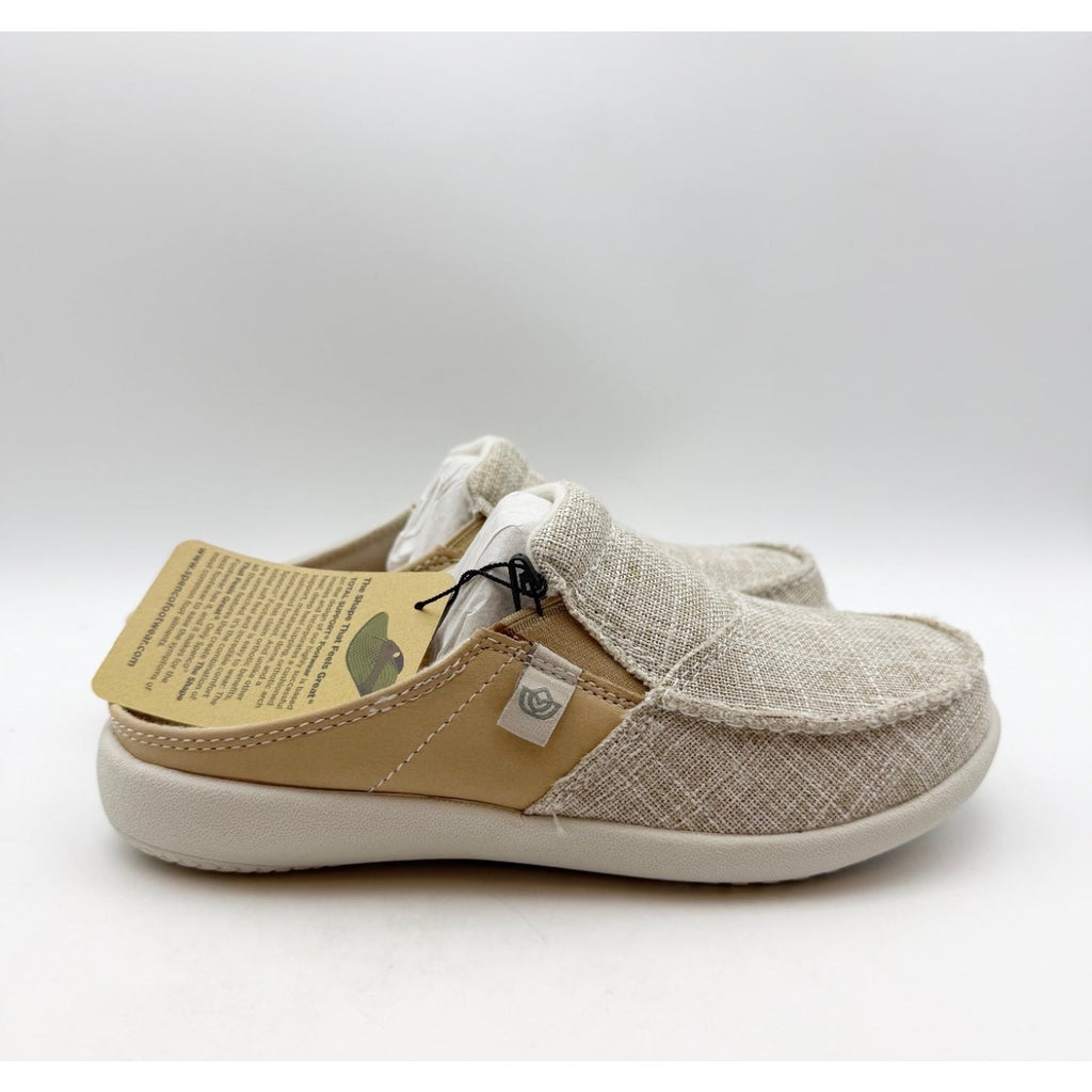 SPENCO Women's Siesta Gemstone Casual Slide Size 5.5 WIDE Beige Sand NIB