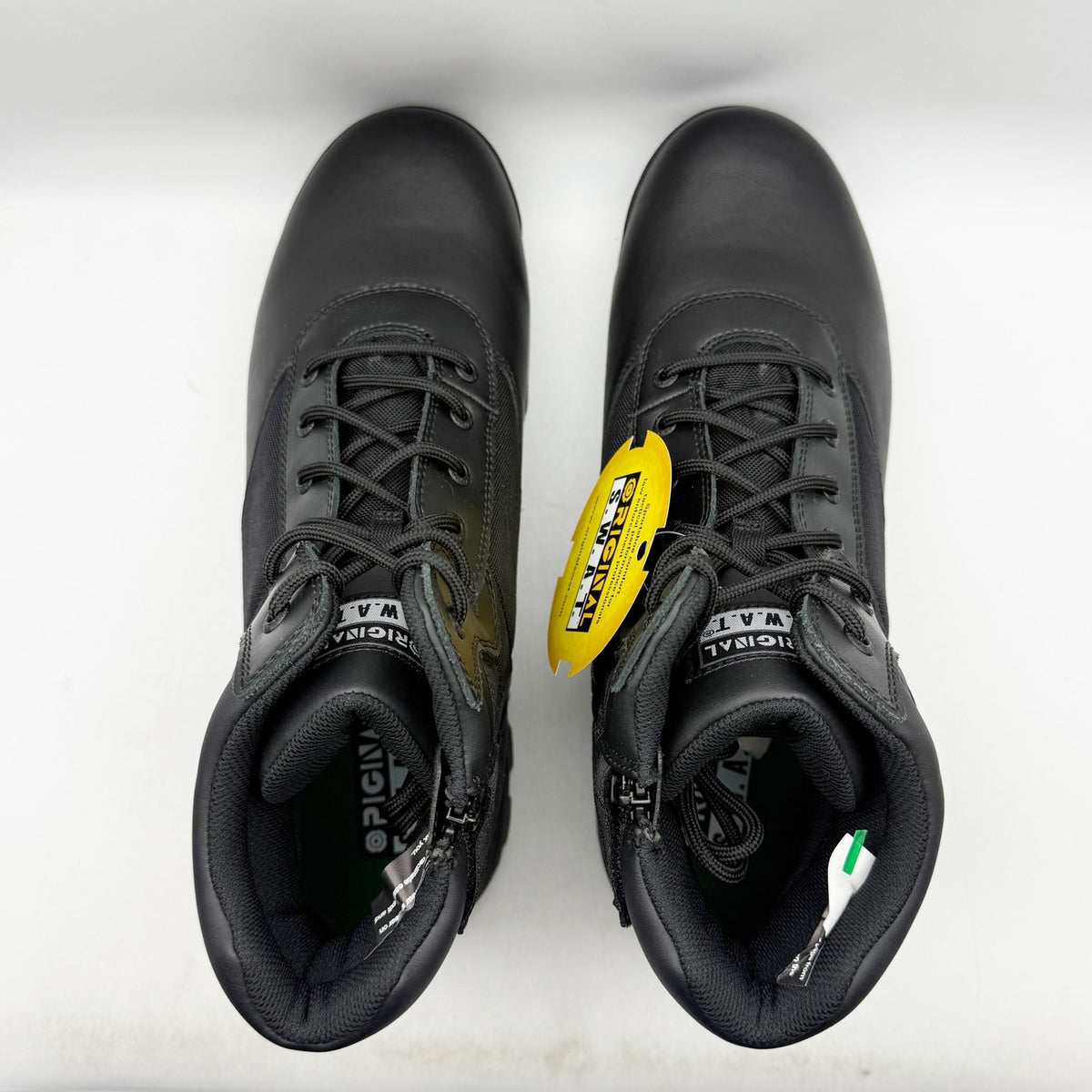 Original S.W.A.T. Mens Classic 6" Boots US 15 Wide Black Side-Zip SR NIB