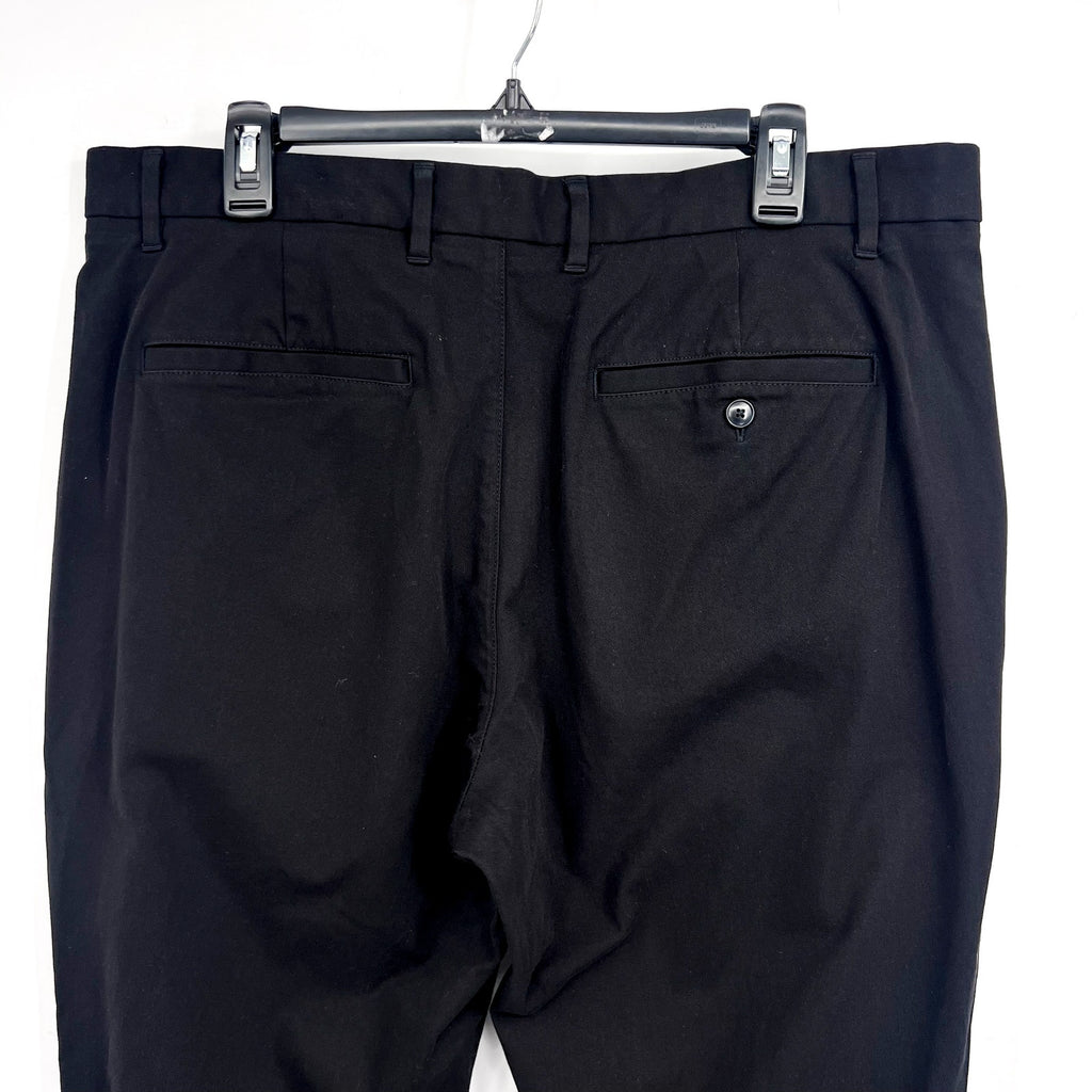 EVERLANE Uniform Mens Performance Chino Pants 34x32 Black Athletic Fit NWT