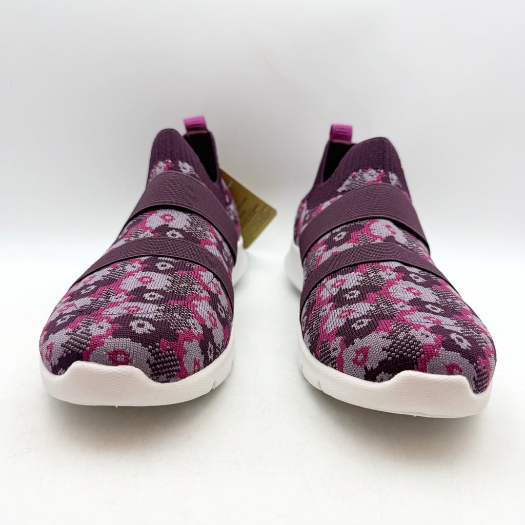 Spenco Womens Karma Stretch Sneakers US 8 M EU 38.5 Fuchsia Floral Purple NIB