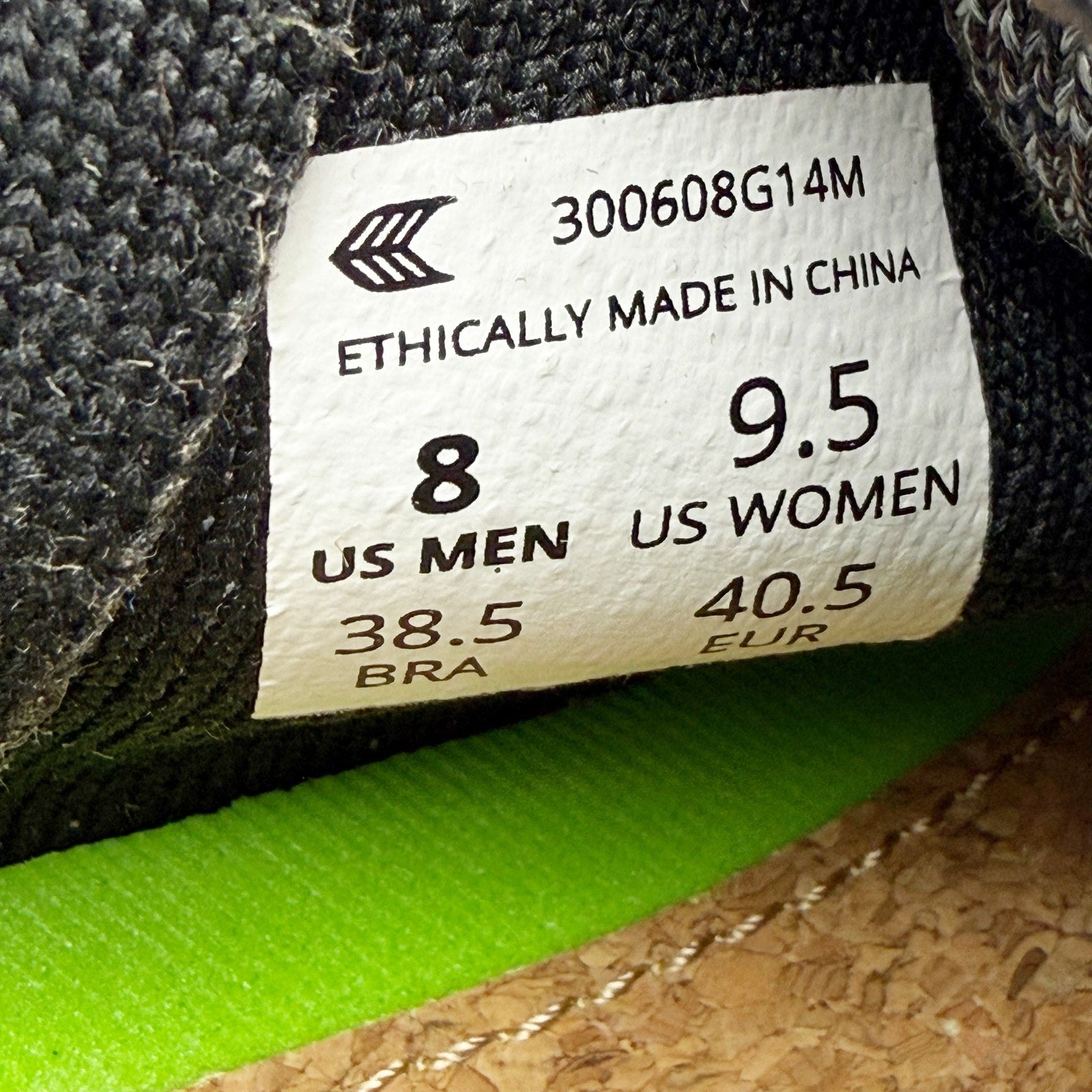 CARIUMA IBI Low Sneakers Womens 9.5 Mens 8 EU 40 Stone Grey Knit Bamboo NIB