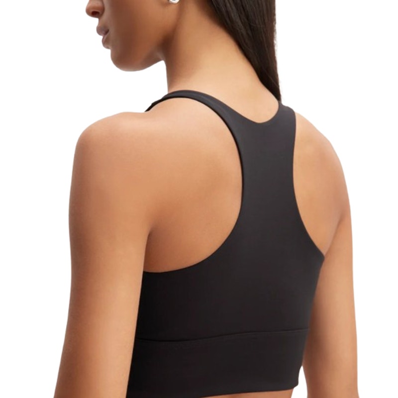 EVERLANE Women's The Perform Longline Bra XL Black Racerback NWT