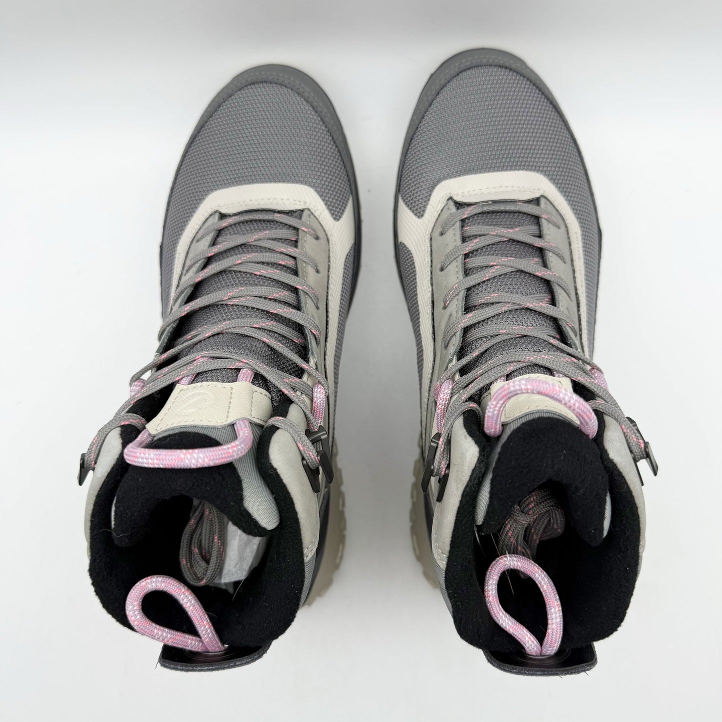 ECCO Womens Ultra Terrain Mid Warm Hiking Boot EU 37 US 6-6.5 Grey Nubuck WP NIB