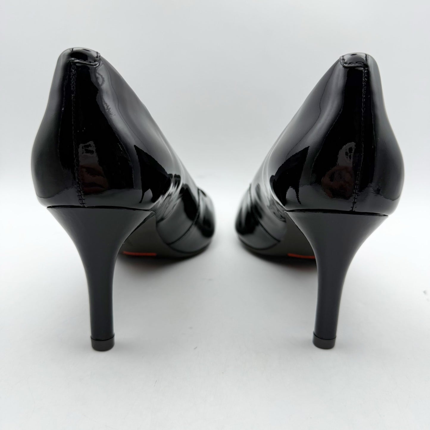 Rockport Womens Total Motion 75mm Pointy Toe Pumps US 8 Black Patent Leather NIB