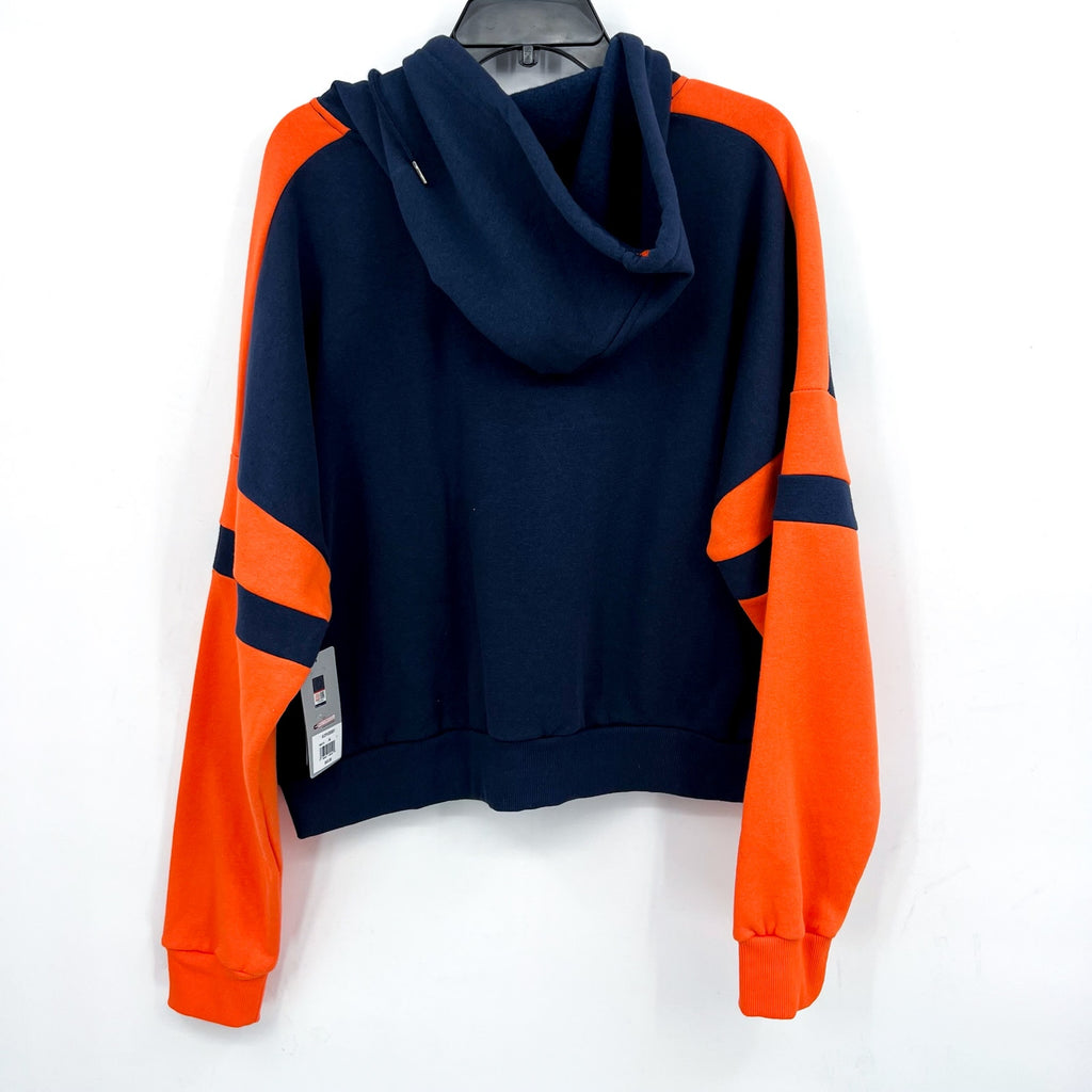 COLOSSEUM Womens UTSA Roadrunner Hoodie Large Navy Blue Orange Sweatshirt NWT