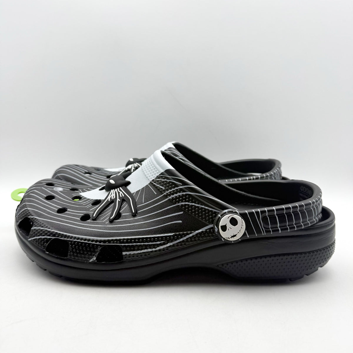 Crocs Clogs Mens 12 Jack Skellington Nightmare Before Christmas Black NWT