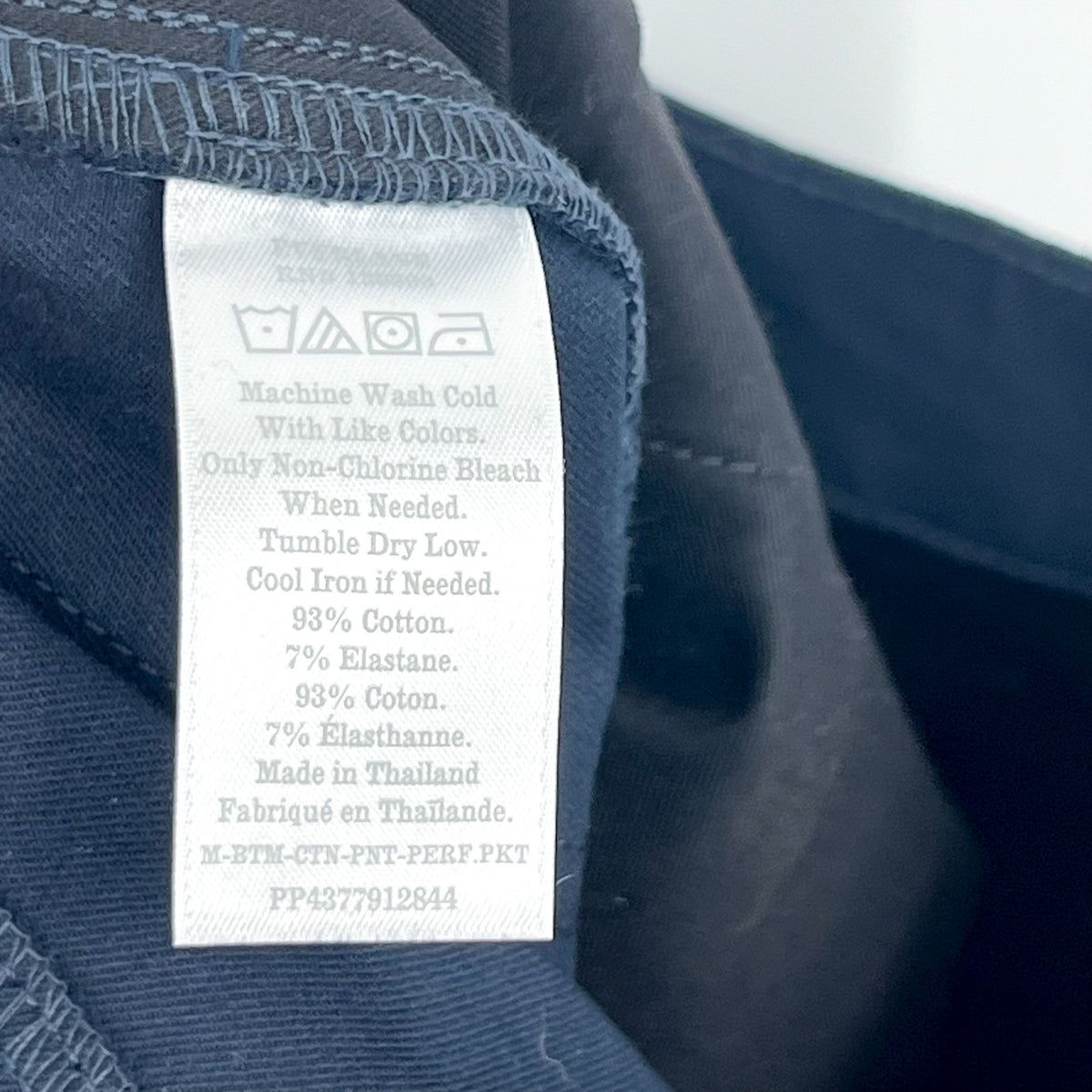 EVERLANE Mens The Performance 5-Pocket Pants 29x30 Navy Blue Stretch Chinos NWT