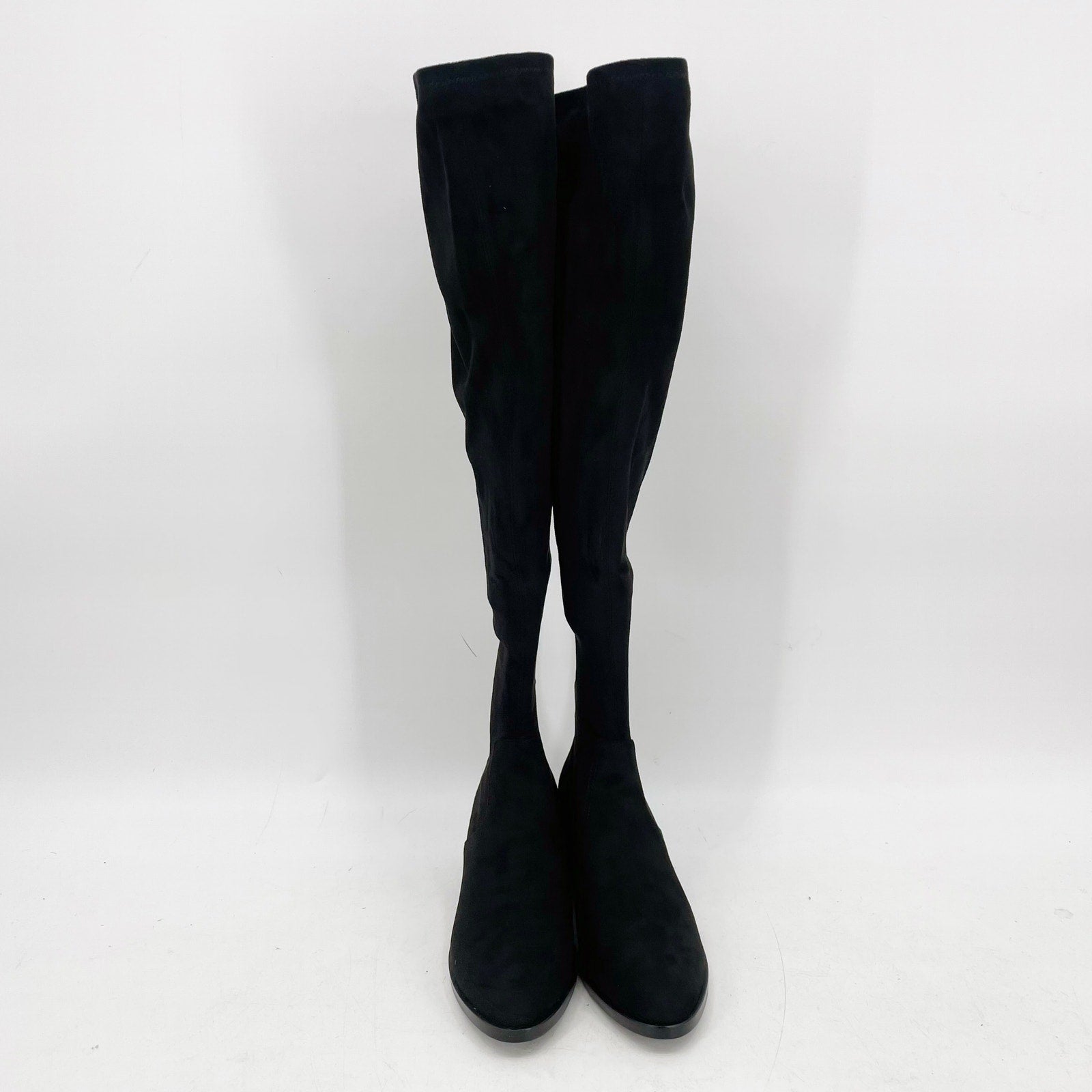 Steve Madden Women's Georgette Over the Knee Boots Size 8 Black Pull On NIB