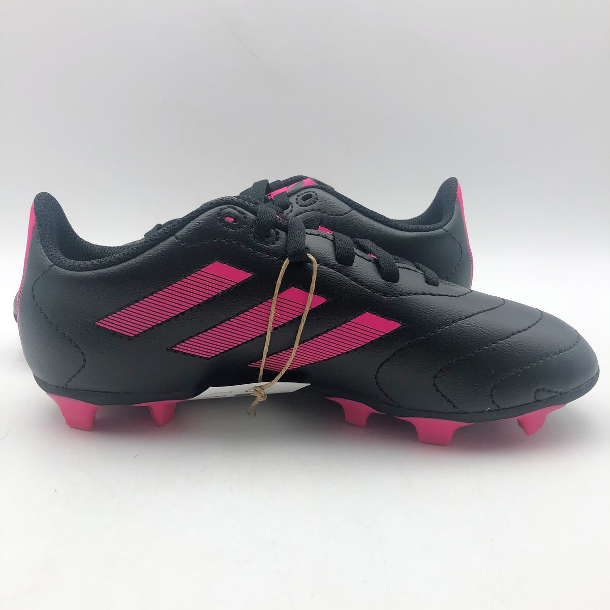 Adidas Big Kids Goletto VIII Firm Ground Soccer Cleats Size 1 Black Pink NIB