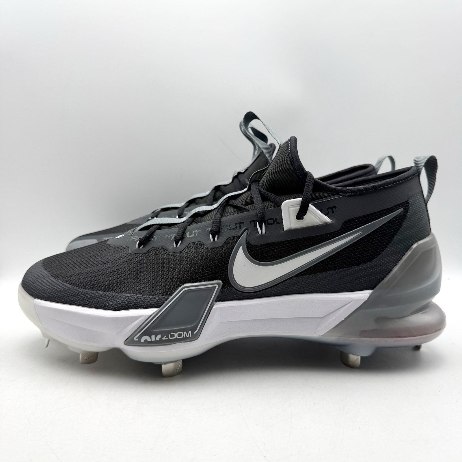 Nike Mens Force Zoom Trout 9 Elite Baseball Cleats US 13 Black FB2906-001 NWOB