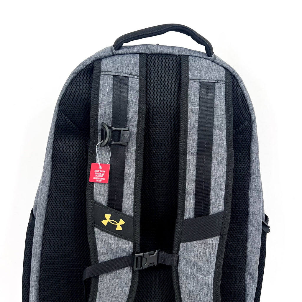 UNDER ARMOUR STORM Unisex Hustle Pro 6.0 Backpack Black/Gold Laptop Sleeve NWOT