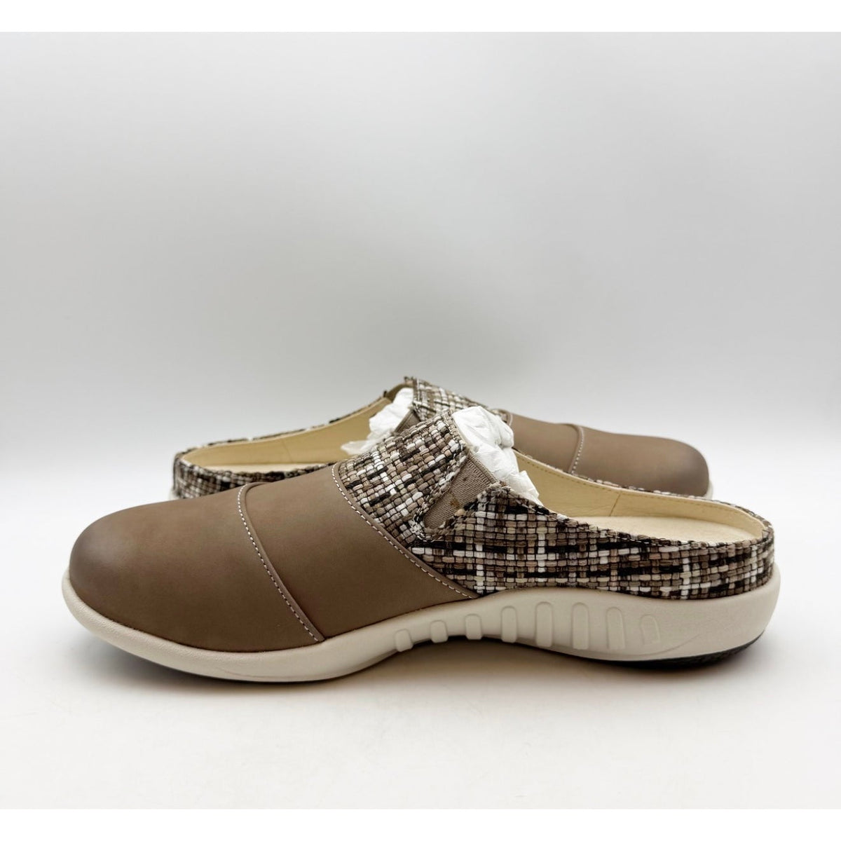 SPENCO Women's Nuevo Harvest Siesta Mule Size 9.5 Fossil Brown Leather NIB