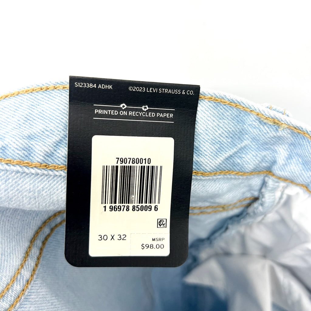 LEVI'S Women's Ribcage Straight Ankle Jeans 29x27 US 8 Light Wash 72693-0110 NWT