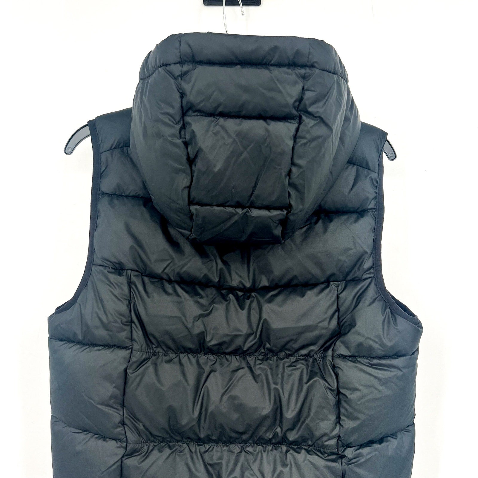COLUMBIA Women's Pike Lake II Insulated Vest Small Black Full Zip Hooded NWT
