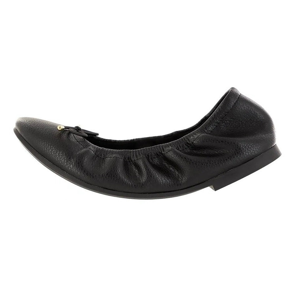 MIA Womens URI Ballet Flats Size 7.5 M Black Leather NWOB
