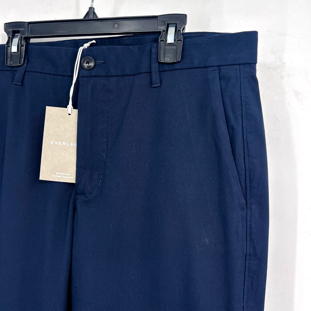 EVERLANE UNIFORM Men's The Performance Chino 32x34 Navy Blue Pants NWT