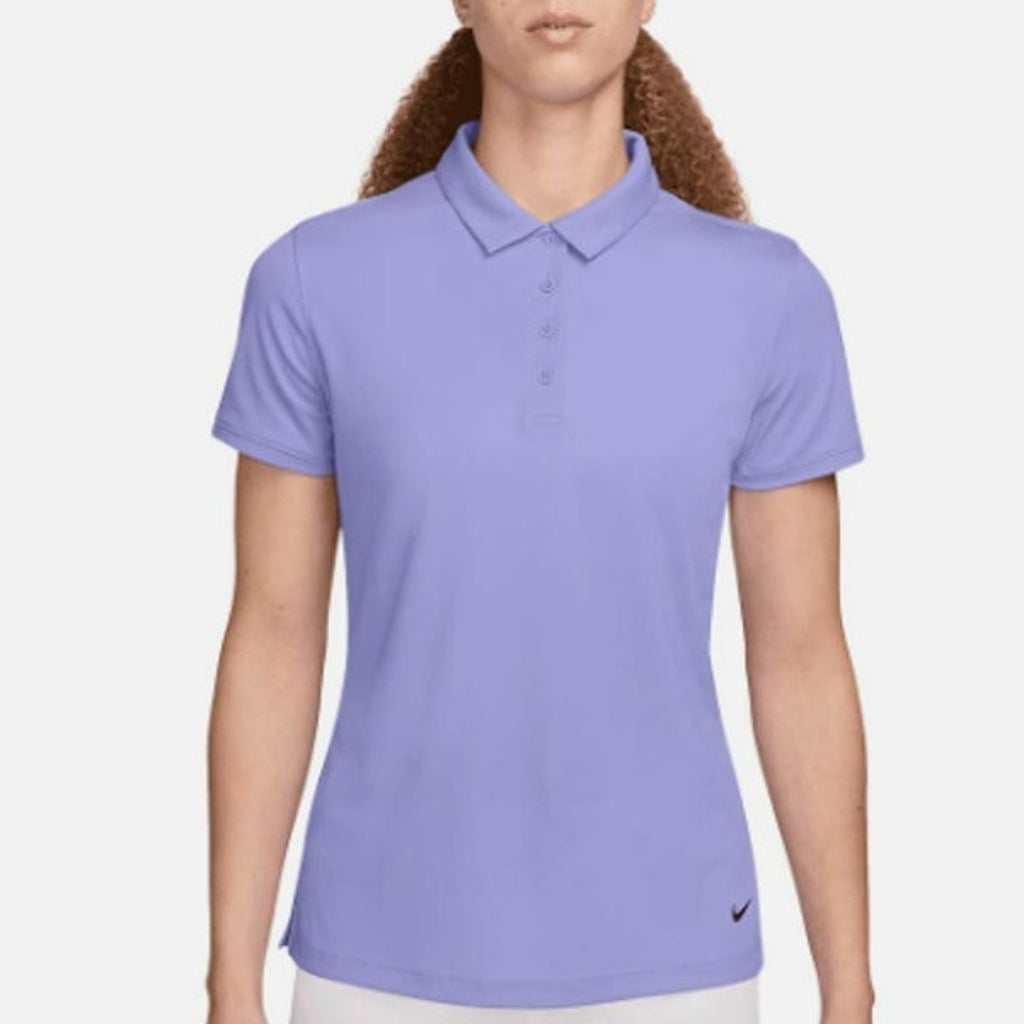 NIKE Women's Dri-FIT Victory Golf Polo Shirt XS Purple Pulse Short Sleeve NWT