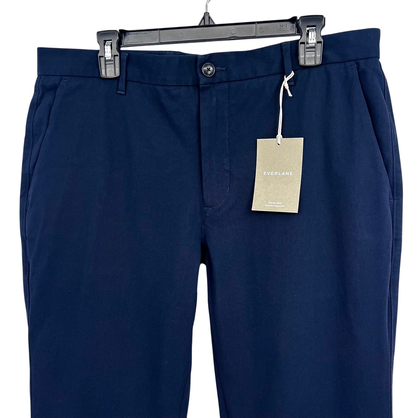 EVERLANE UNIFORM Men's The Performance Chino 36x32 Navy Blue Pants NWT
