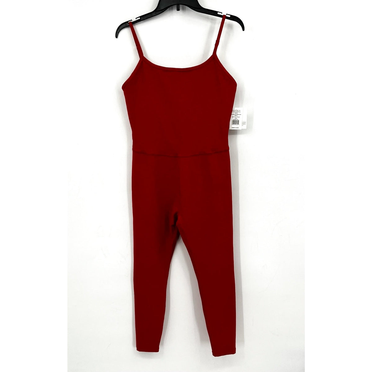 BEYOND YOGA Uplevel Midi Jumpsuit Large 12-14 Ruby Red Heather Space Dye NWT