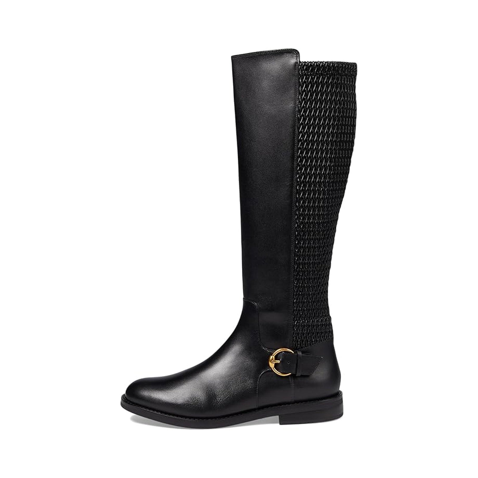 Cole Haan Womens Clover Knee High Boots US 7 M EU 37.5 Black Leather NWOB