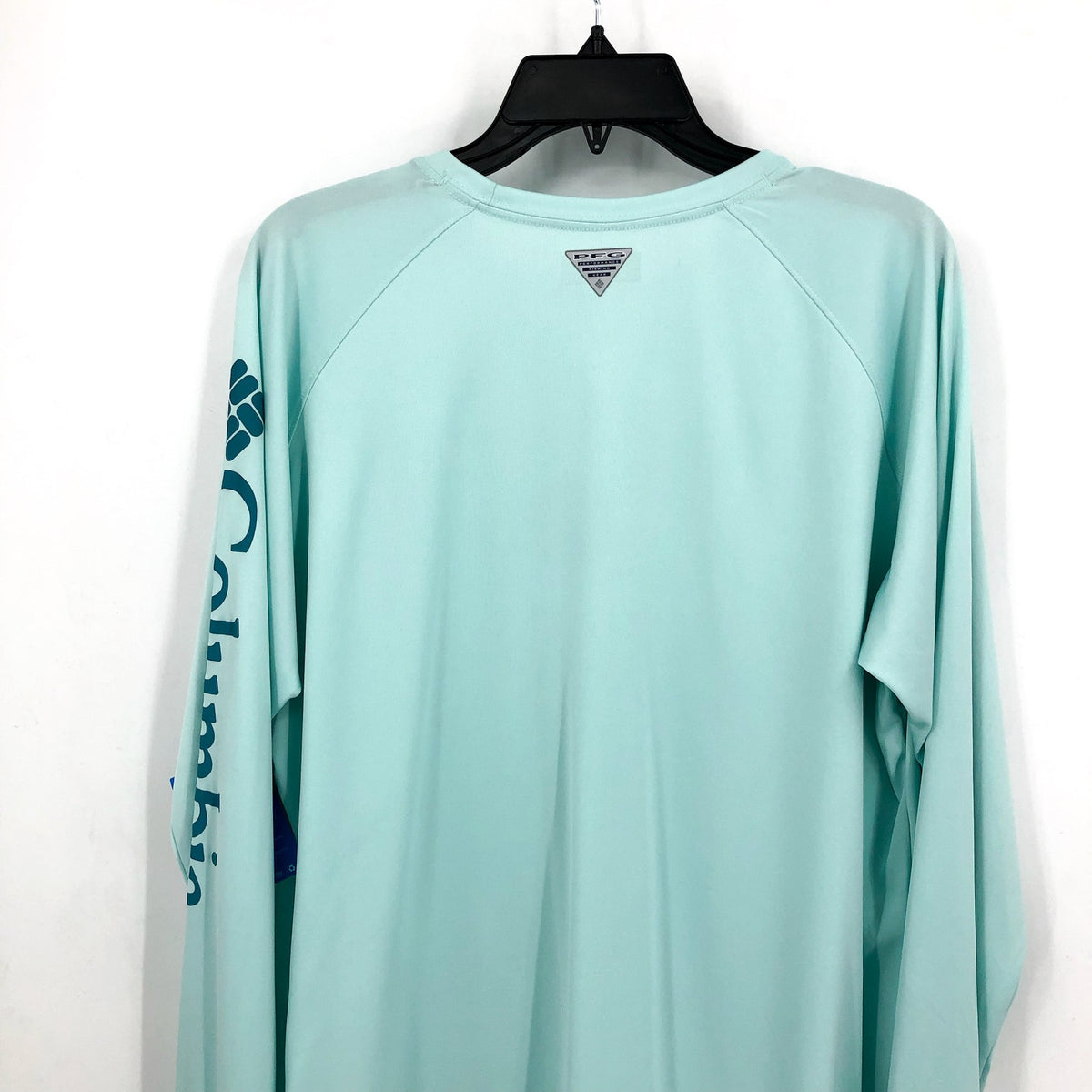 COLUMBIA PFG Tidal Tee II Shirt XXL Blue Turquoise Icy Morning Long Sleeve NWT