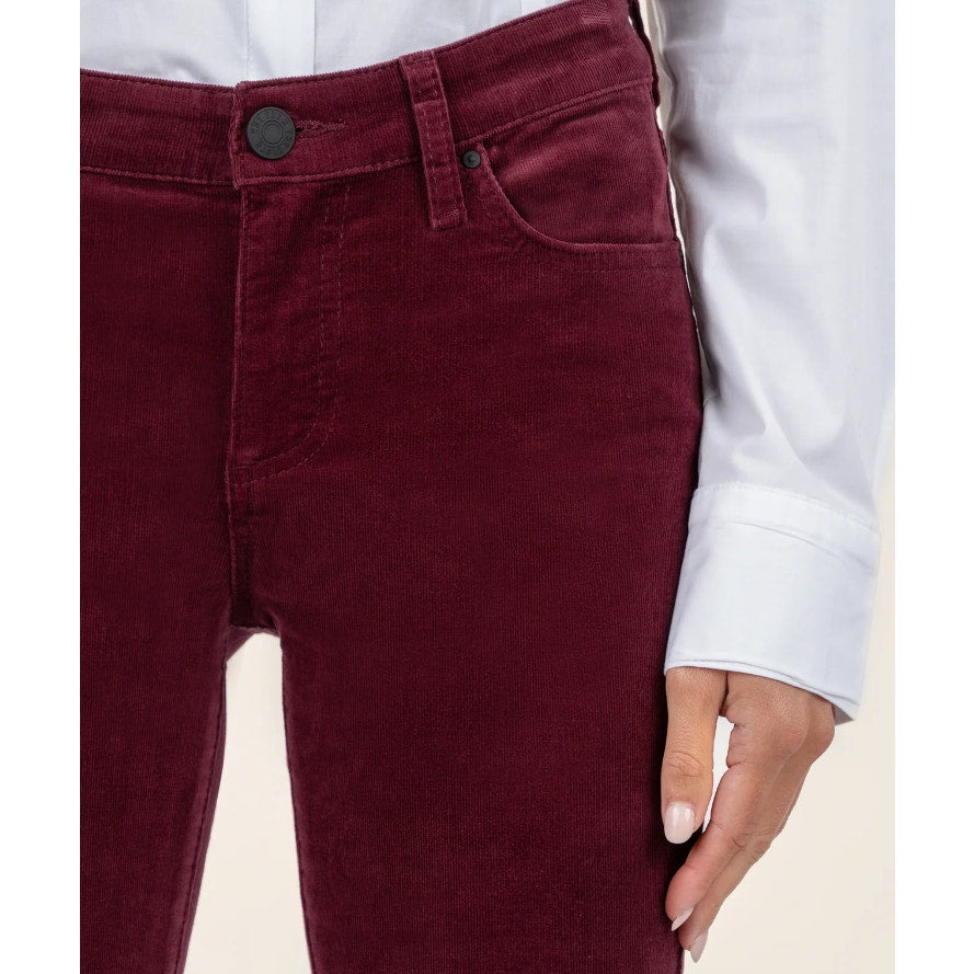 KUT FROM THE KLOTH Women's Karen Baby Boot Jeans Size 10 Red Wine Corduroy NWT